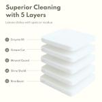 100% Plastic-Free Dishwasher Detergent Tablets, 100 Count, Free & Clear, Eco-Friendly Dishwashing Tablets, Natural, Sustainable