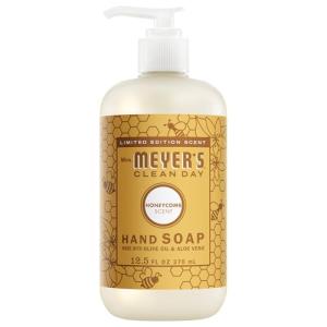 MRS. MEYER'S CLEAN DAY Liquid Hand Soap, Cruelty Free and Biodegradable Hand Wash Formula Made with Essential Oils, Honeycomb Scent, 12.5 Ounce Bottle