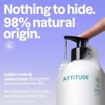 ATTITUDE Liquid Hand Soap, EWG Verified, Plant and Mineral-Based, Vegan Personal Care Products, Unscented, 16 Fl Oz