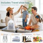 Shoe Washing Machine Bag,Laundry Shoe Bag for Washer and Dryer,Reusable Shoe Cleaning Bag for Sneakers,Tennis Shoes,With Self-locking Zipper, Microfiber Inside,Include Shoes Storage Bag