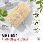 Eco-Friendly Egyptian Loofah Sponge Set of 4
