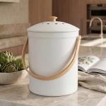 Stylish Smell-Proof Kitchen Compost Bin - 1.1 Gallon