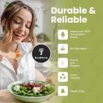 Wooden Cutlery Set Disposable - 200 PCS Wooden Compostable forks and Spoons with 100 Forks, 50 Spoons, and 50 Knives - Disposable Utensils Set for Outdoor, Party, Camping & More