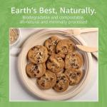 Jenvita Bamboo Paper Eco Disposable Plates (50-Pack, 10-inch) | Sturdy & Microwave Safe | Heavy Duty Eco Friendly Small Plates | PFAS Free, Biodegradable | FSC Certified Alternative to Plastic