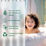 Bowery Home Eco-Friendly Recycled Polyester Shower Curtain Liner – Waterproof, Sustainable, Non-Toxic Shower Curtain Liner, with Rust-Proof Grommets, NOT Made in China - 72x72IN, 4G – Frosted