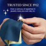 Blitz 117 Premium XL 2-Ply Jewelry Cleaning and Polishing Cloth with Tarnish Inhibitor for Gold, Silver, and Platinum, Made in the USA, Nontoxic and Environmentally Friendly, Blue
