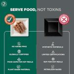 ECO SOUL Compostable Paper Plates 8 Inch (100 Count) Heavy Duty Disposable Dessert Plates, Eco-Friendly Sugarcane Bagasse Small Plates For Appetizer- White