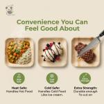 Eco-Friendly Palm Leaf and Bamboo Disposable Plates Set