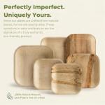 Eco-Friendly Palm Leaf and Bamboo Disposable Plates Set