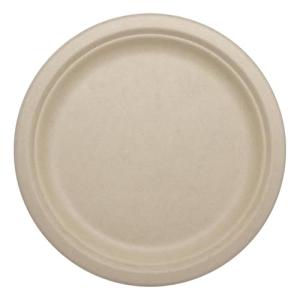 World Centric Wheat Straw/Bagasse Compostable 9-Inch Fiber Plate, 20-Piece, 9 inch