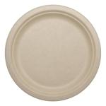 World Centric Wheat Straw/Bagasse Compostable 9-Inch Fiber Plate, 20-Piece, 9 inch