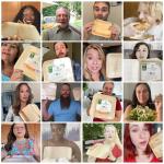 Raj Eco Compostable Palm Leaf Plates Like Bamboo Plates Disposable - 10 Inch Square 50 Party Plate, Natural Wooden, Eco-Friendly, Fancy Biodegradable & Disposable Wedding Picnic Plate