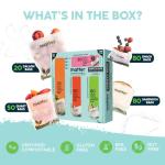 Matter Compostable Assorted Kitchen Bags, 230 Count, Biodegradable, Eco-Friendly Resealable Food Storage Variety Pack, 80 Snack, 80 Sandwich, 50 Quart & 20 Gallon