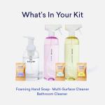 Eco-Friendly Clean Home Kit with Reusable Bottles