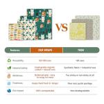 Akeeko Reusable Beeswax Food Wraps - Assorted 9 Packs, Eco-Friendly Reusable Wrap, Biodegradable, Zero Waste, Organic Cloth, Sustainable, Plastic-Free Food Storage, 1Large, 3Medium, 5Small Sizes