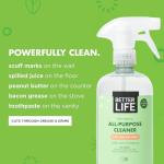 Better Life All Purpose Cleaner - Plant Based Home and Kitchen Cleaning Spray for Glass, Countertops, Appliances, Upholstery & More - Multi-surface Spray Cleaner - 24oz Clary Sage & Citrus