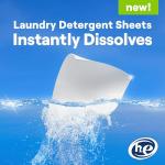 Seventh Generation Laundry Detergent Sheets 32ct Free & Clear Removes Tough Stains Safer for your family