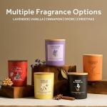 NORVENCE Lavender Candle, Lavender Scented Candles for Women, 10oz Soy Candles with Bamboo Lid for Home Scented, Birthday Gifts for Women and Men, Hand-Poured Candle for Relaxation, Home Decor