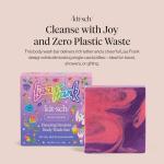 Kitsch x Lisa Frank Dancing Dreams Shea Butter Body Wash Bar – Gentle Exfoliating Body Wash with Apricot Seeds – Moisturizing Bar Soap Cleanser for Soft, Smooth Skin – Eco-Friendly Skin Care - 4oz