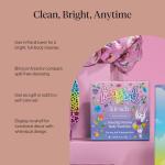 Kitsch x Lisa Frank Dancing Dreams Shea Butter Body Wash Bar – Gentle Exfoliating Body Wash with Apricot Seeds – Moisturizing Bar Soap Cleanser for Soft, Smooth Skin – Eco-Friendly Skin Care - 4oz