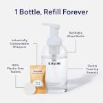 BLUELAND Foaming Hand Soap Refill Tablets, 4-Pack, Garden Blooms Variety Scents, Eco Friendly Cleaning Products, 4 x 9 Fl oz