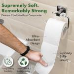 Pulse Bamboo Toilet Paper – Chemical-Free, Septic Safe, Unscented, 3-Ply, FSC Certified, Plant-Based Toilet Tissue – Non-Toxic, Zero BPA, Eco-Friendly, Soft & Strong (12 Pack Rolls, 300 Sheets Each)