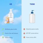 BLUELAND Foaming Hand Soap Refill Tablets, 4-Pack, Garden Blooms Variety Scents, Eco Friendly Cleaning Products, 4 x 9 Fl oz