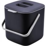 Compost Bin Kitchen, Sealed Countertop Compost Bin，No Filter Required, 0.7Gal Indoor Compost Bin, Compost Bucket with Lid and Handle (Gray)