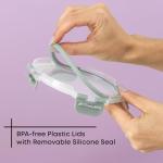 JoyJolt 24pc Borosilicate Glass Storage Containers with Lids | 12 Airtight/Freezer Safe Food Storage Containers for Pantry and Kitchen | Meal Prep Container for Lunch | Glass meal Set