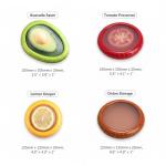Set of 4 Silicone Food Storage Containers - Avocado Saver & Vegetable Freshness Keeper for Tomatoes, Onions, Lemons, Garlic - Reusable, Dishwasher Safe, BPA-Free Fridge Organizer