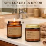 6-Pack Scented Candles for Home, 3.5 Oz Soy Wax Candles Gift Set with Lavender Chamomile & Eucalyptus Mint for Brithday Gifts Women, HomeMeditation & Spa