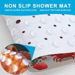 XIYUNTE Baby Bath Mat for Tub Non Slip Kids Bath Mat - 40''x16'' Extra Long Cartoon Bathtub Mat Non Slip Kids Shower Mat Eco-Friendly Toddler Bath Mats with Suction Cups, Machine Washable, Mermaid