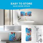 XIYUNTE Baby Bath Mat for Tub Non Slip Kids Bath Mat - 40''x16'' Extra Long Cartoon Bathtub Mat Non Slip Kids Shower Mat Eco-Friendly Toddler Bath Mats with Suction Cups, Machine Washable, Mermaid