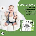 The Cheeky Panda Bamboo Toilet Paper Bulk | 12 Family Sized Rolls with 360 Soft Sheets Each (4320 Sheets) | Super Strong 3 Ply Biodegradable Toilet Paper