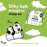 The Cheeky Panda Bamboo Toilet Paper Bulk | 12 Family Sized Rolls with 360 Soft Sheets Each (4320 Sheets) | Super Strong 3 Ply Biodegradable Toilet Paper