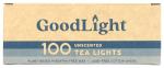 GoodLight Unscented Vegan and Paraffin-Free Tea Light Candles (100 Candles)