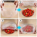 Fresh Keeping Bags 300pcs Reusable Disposable Food Cover Plastic Wrap Elastic Lids for Bowls Plate Covers For Kitchen Saver Bag(36CM)