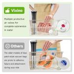 Vixino Vacuum Sealer Bags, 40 Reusable Vacuum Sealer Bags for Food, BPA-Free, Meal Prep and Sous Vide Cooking,Works for Handheld Sealer and Vac Sealer Machine with External Vacuum Systems
