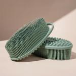 EcoTools Silicone Body Scrubber, for Gentle Cleansing & Exfoliating, 2-in-1 Silicone Scrubber & Body Massager, Hygienic & Durable Bath Accessory, Eco Friendly, Vegan, & Cruelty Free, 1 Count