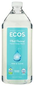 Ecos Free and Clear Refill Hand Soap, Cruelty Free, Eco Friendly, 32 Ounce (Pack of 1)