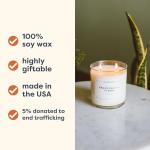 Calyan Wax Co. Lemon & Sage 2 Wick Scented Candle - 37 Hour Burn - Luxury Non Toxic Soy Wax Candles - Long Lasting Large Glass Jar Candle for Home - 8.8oz