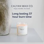 Calyan Wax Co. Lemon & Sage 2 Wick Scented Candle - 37 Hour Burn - Luxury Non Toxic Soy Wax Candles - Long Lasting Large Glass Jar Candle for Home - 8.8oz