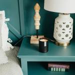 Calyan Wax Co. Lemon & Sage Scented Candle - 75 Hour Burn - Luxury Non Toxic Soy Wax Candles - Long Lasting Black Tumbler Jar Candle for Home - 10.2oz