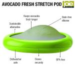 Joie Fresh Stretch Pod Avocado Storage Container, Silicone Food Saver, Keeps Leftover Produce Flavorful and Firm in Fridge, Reusable Kitchen Gadget, Dishwasher Safe, BPA-Free