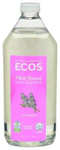 ECOS Hypoallergenic Hand Soap Lemongrass 32oz Bottle by Earth Friendly Products, Lavender, 32 Fl Oz (67670)