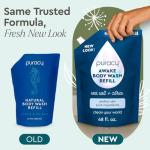 Puracy Body Wash Refill, Natural Body Wash, 98.6% Pure Plant Ingredients, Moisturizing Shower Gel for Women Men Kids, Body Soap for Dry Sensitive Skin Gently Scented with Citrus & Sea Salt, 48 Oz