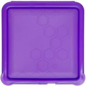 Big Bee, Little Bee SoftShell Reusable Silicone Food Storage Container - Clamshell Snap-Close Design, No Lost Lids, Easy to Clean, Compact for Travel, Meal Prep, Microwave Freezer and Dishwasher Safe