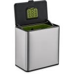 Simpli-Magic Kitchen Compost Bin and Caddy, 5L / 1.32 Gal Stainless Steel with Removable Inner Bucket and Deodorizer Compartment, 2-in-1 Countertop Compost Bin with Lid, Kitchen Food Waste, 79705