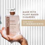 Native Liquid Hand Soap, Coconut & Vanilla Scent, Non-Drying Formula for Soft, Smooth Hands, Made with Plant-Based Cleansers, Sulfate & Paraben Free, 13 oz Bottle