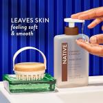 Native Liquid Hand Soap, Coconut & Vanilla Scent, Non-Drying Formula for Soft, Smooth Hands, Made with Plant-Based Cleansers, Sulfate & Paraben Free, 13 oz Bottle